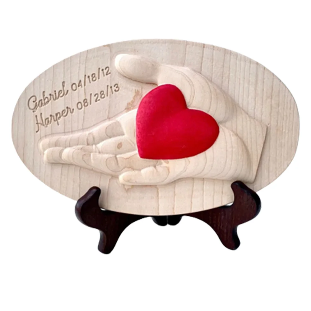 

Деревянные декоративные украшения в виде сердца на палец, подарок на день матери, настольные декоративные статуи для дома, спальни, 23 см