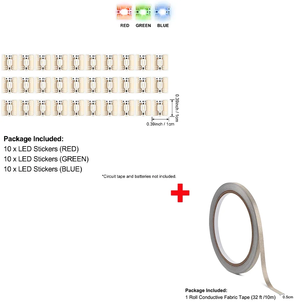 

Набор светодиодных наклеек для светящихся карт