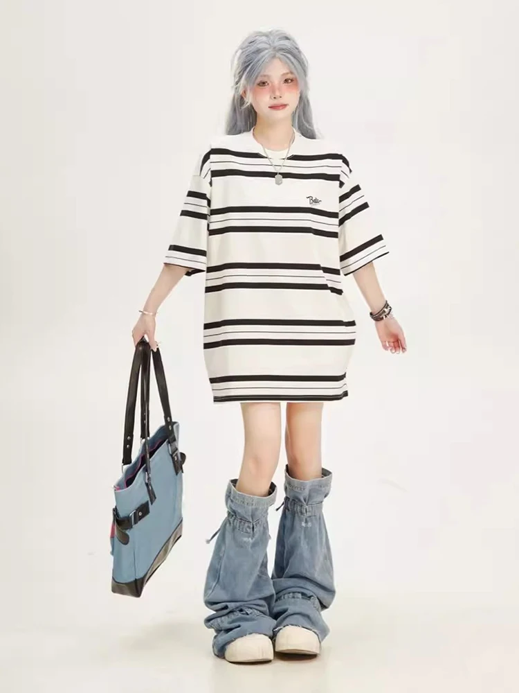 Женские джинсовые гетры на шнурке REDDACHiC бандажные однотонные повседневные