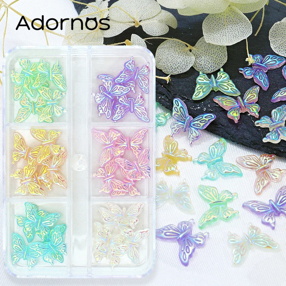 Аксессуары для эпоксидной смолы Aurora Butterfly 30 шт. наполнитель из блестящей