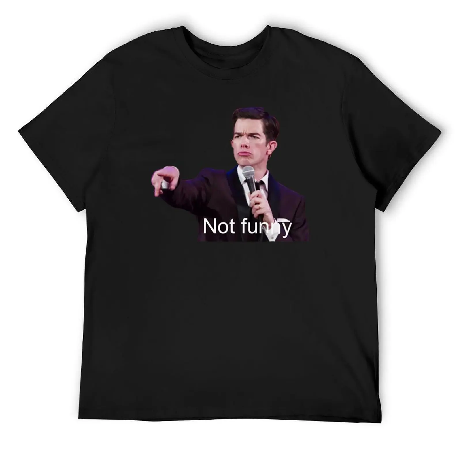 John Mulaney Not Funny T-Shirt винтажная футболка с рисунком мужские футболки высшего