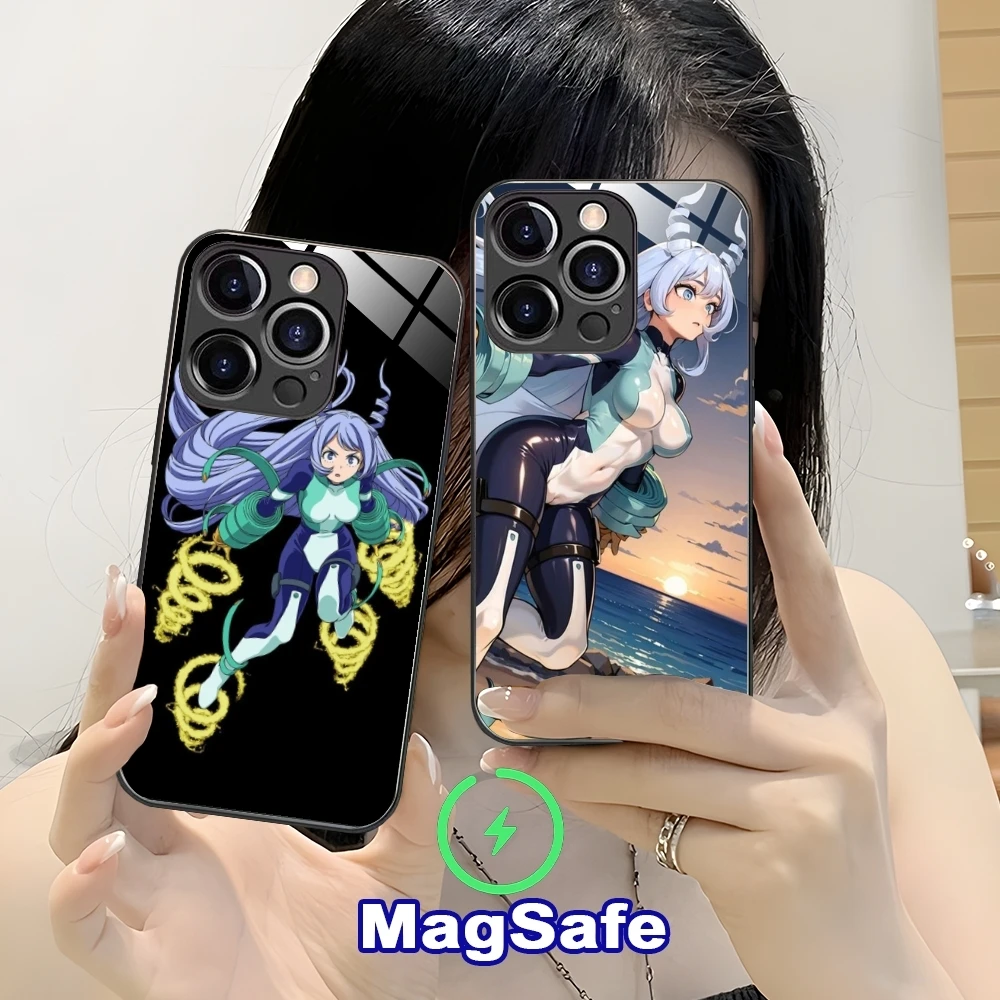 Чехол для iPhone 16 15 14 13 12 11 Pro Max Plus Mini MagSafe с функцией беспроводной зарядки