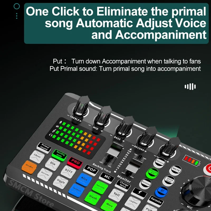 Микрофонный микшер F998 16 звуковых эффектов