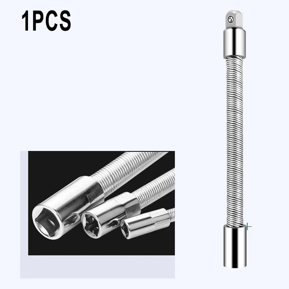 

1/4 3/8 1/2 Drive Flexible Socket Extension Bar Adapter Metal Shaft Conversion Head High Torque Socket Ratchet Wrench Extender