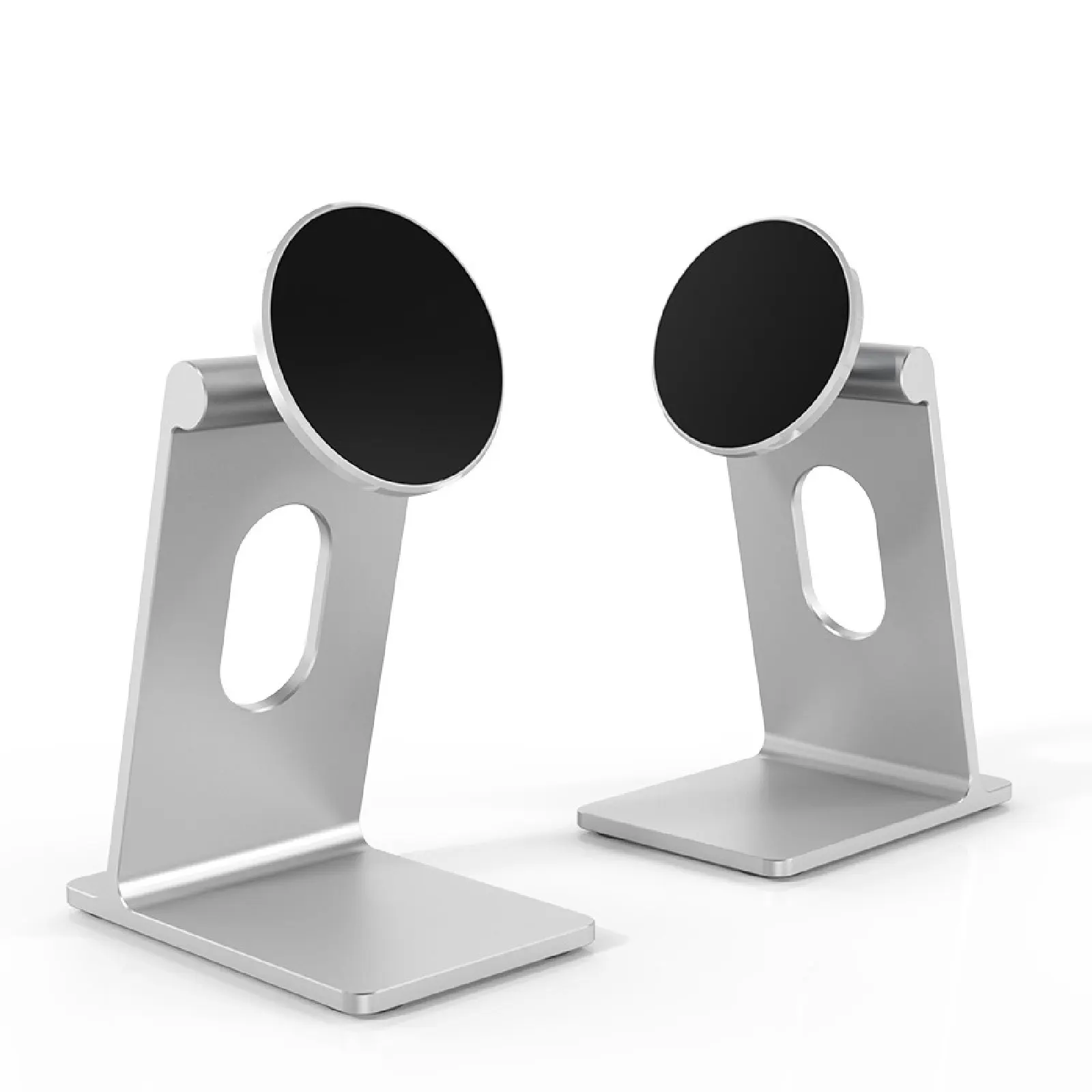 

Магнитное крепление для телефона на стол Регулируемая Магнитная подставка для телефона на 360 ° держатель для телефона с магнитной пластино...