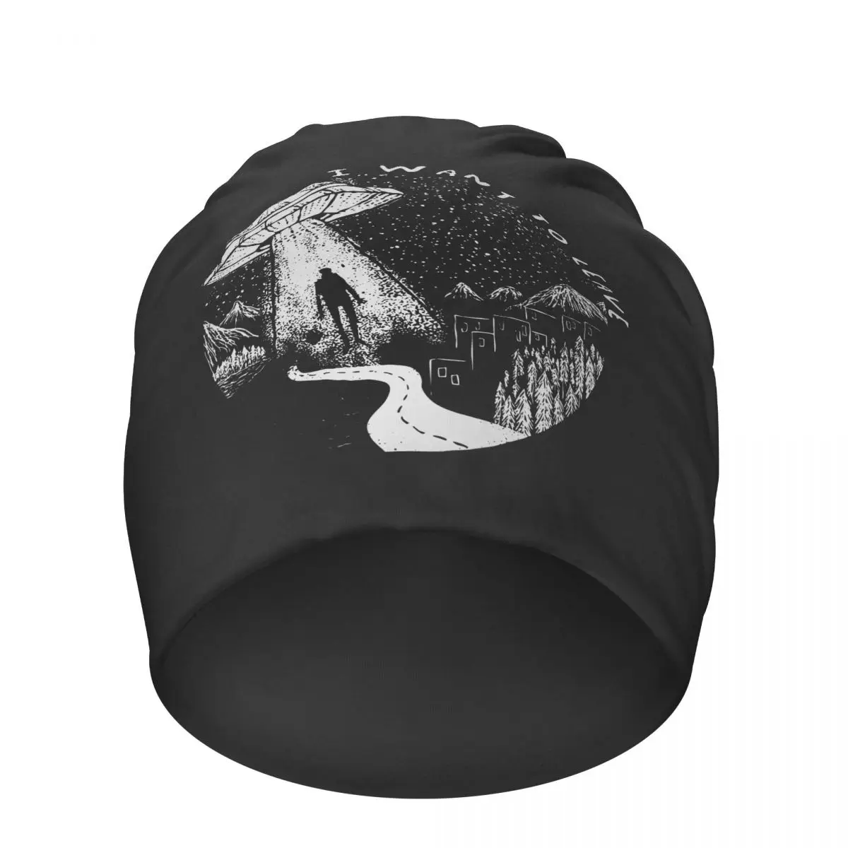 

I Want To Leave Men Women Beanies Pullover Caps Fashion World Weary Escape Flee Bonnet Warm Hedging Caps Skullies Beanies Hats