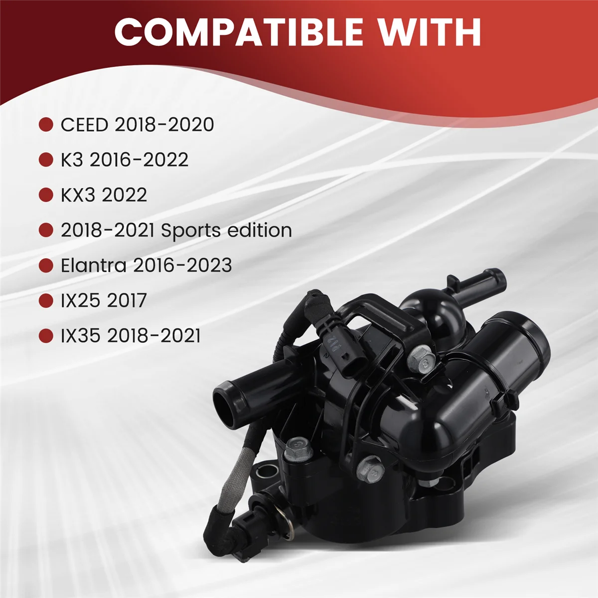 25600-03800 Термостат охлаждающей жидкости двигателя автомобиля для Hyundai Kia 2560003800