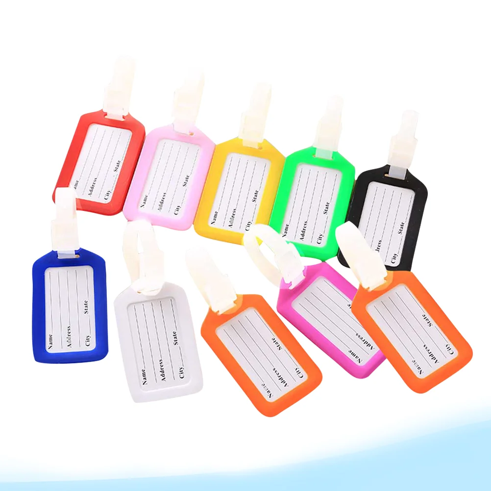 

10 Pcs Luggage Tags Portable Useful Name Card Holder for Cruise Ship Travel