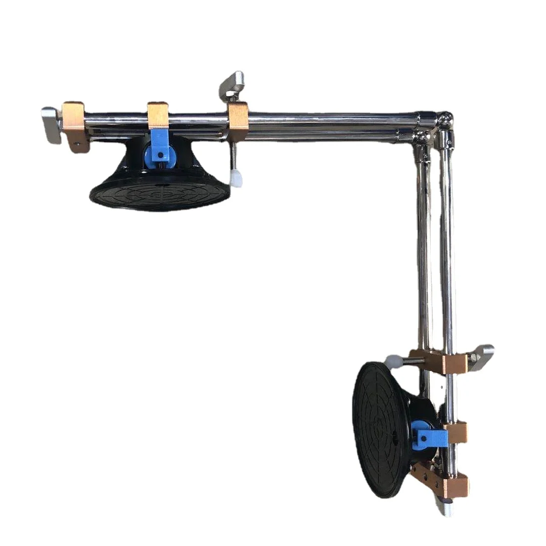 

180mm Double Handle vacuum Glass ceramic tile 2 Heads Adjustable Suction lifter and cup, Glass Sucker Plate Disc