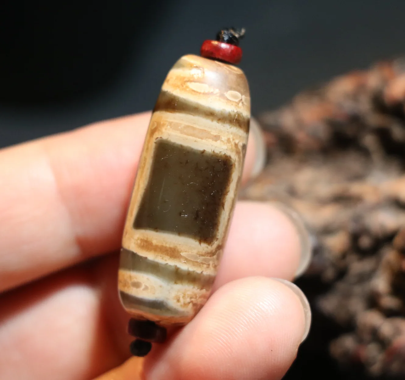 Магическая энергия старинного тибетского агата "Небеса и Земля", символ гармонии dZi бус, подходящих для браслета-тальсмана города времен.