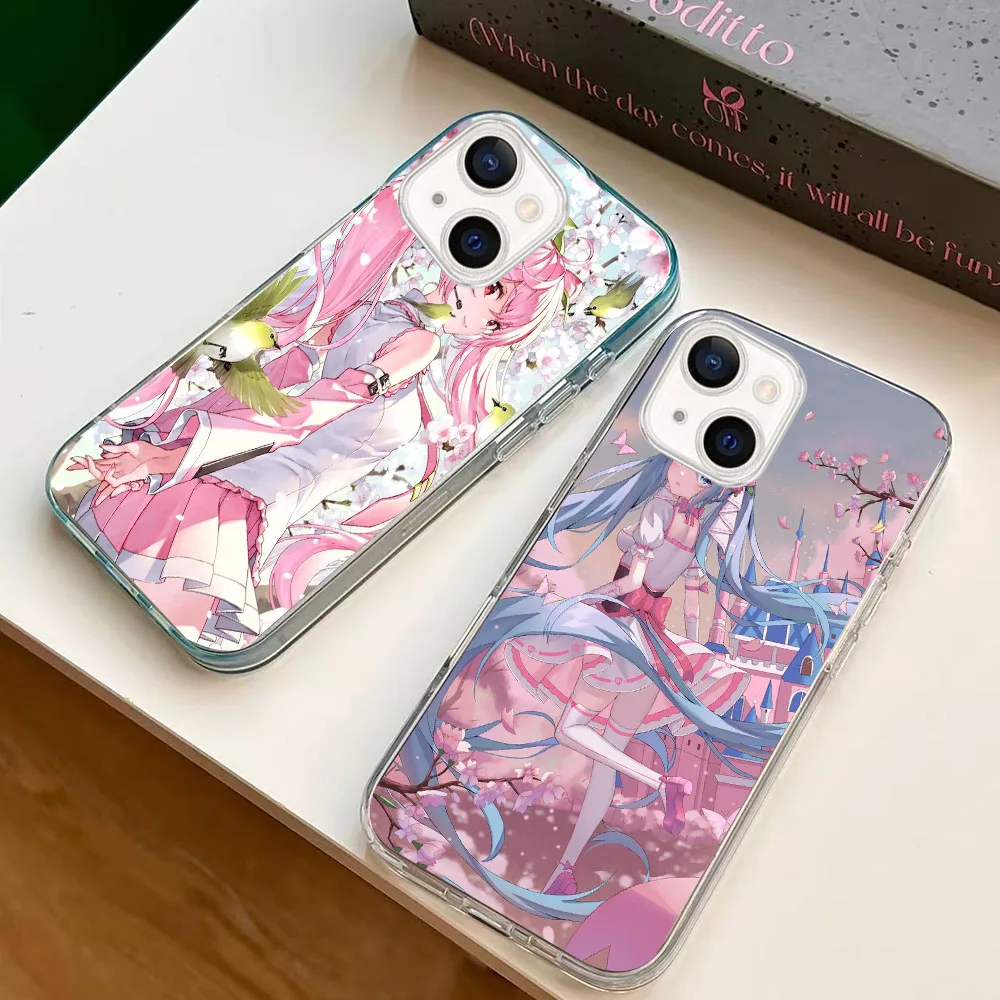 WBA-14 Hatsune-Miku Прозрачный силиконовый чехол для Moto G G4 5 6 7 8 Power Play Stylus Plus