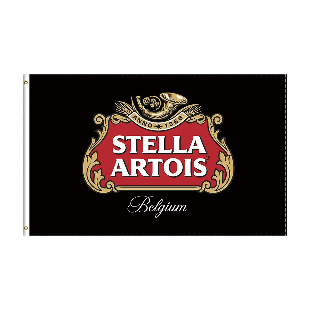 

3x5 Ft STELLA ARTOISS Beer Flag Polyester Printed Bar Banner For Decor