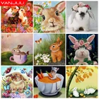 Kawaii Rabbit 5D DIY алмазная живопись кролик Стразы мозаика животные Алмазная вышивка ручной работы подарок для детей