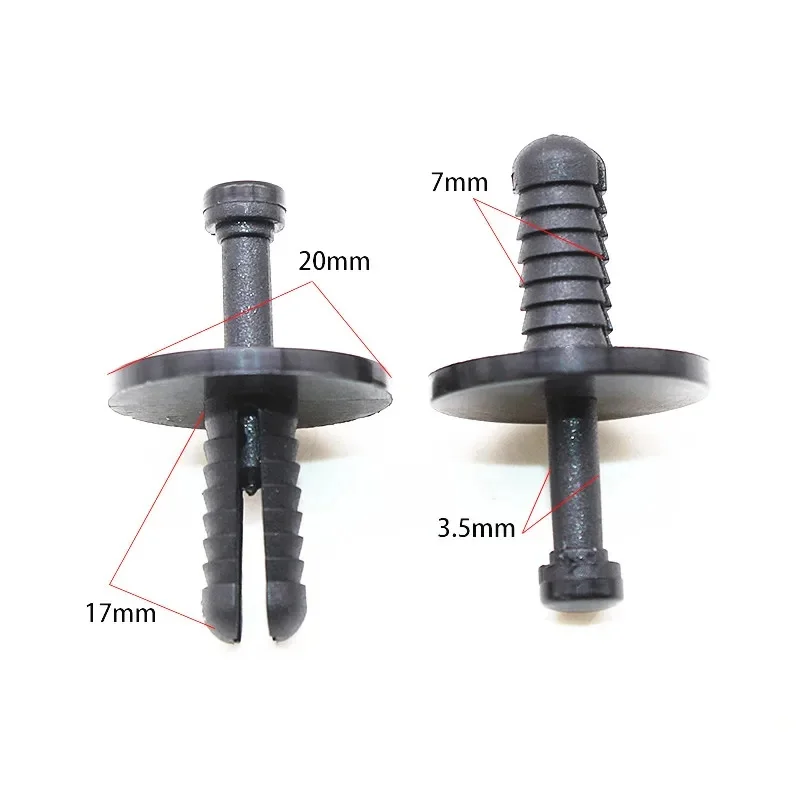 

Заклепки для крышки порога интерьера автомобиля, зажимы для BMW 3-Series 5 7 X1 X3 X5 X6, заклепки с нажимным штифтом 51471919209