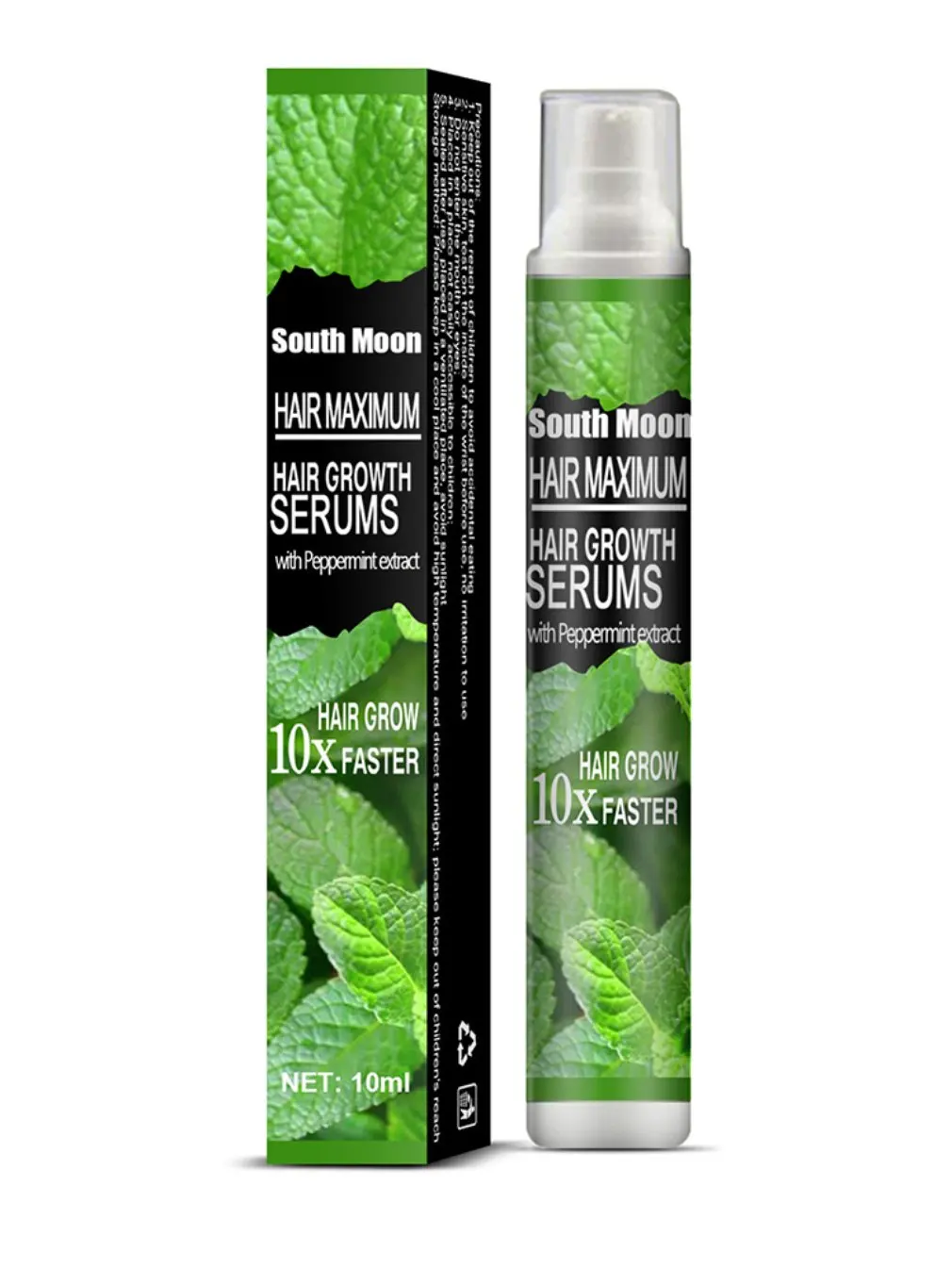 

10ml Mint Herbal Hair Growth Spray Serum Anti Hair Loss Fast Grow Prevent Hair Dry Damaged Repair Essence Oil