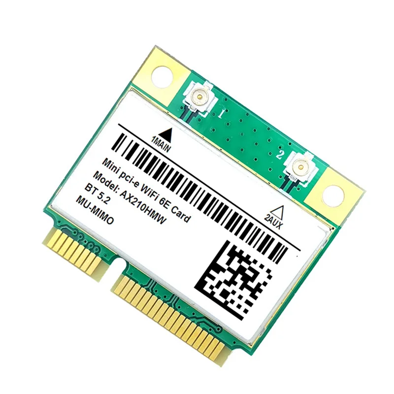 

WiFi 6E AX210HMW Mini PCI-E Wifi карта AX210 802.11Ax/Ac 2,4G/Φ BT5.2 беспроводной адаптер для игрового ноутбука