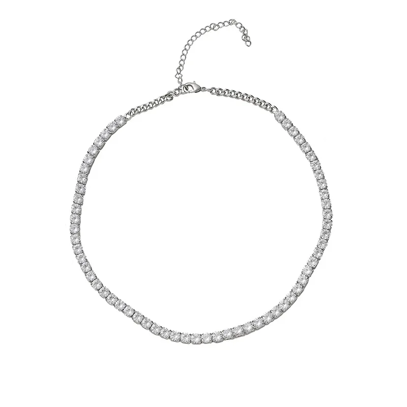 

Zircon necklace pendant necklace women hip-hop necklace