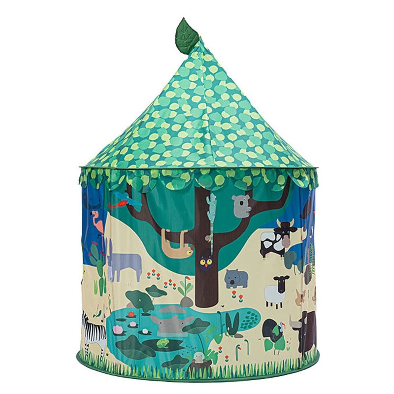 

NEW-Portable Kids Play Tent Children Indoor Outdoor Ocean Ball Pool Folding Cubby Toys Castle Enfant Room House For Kids