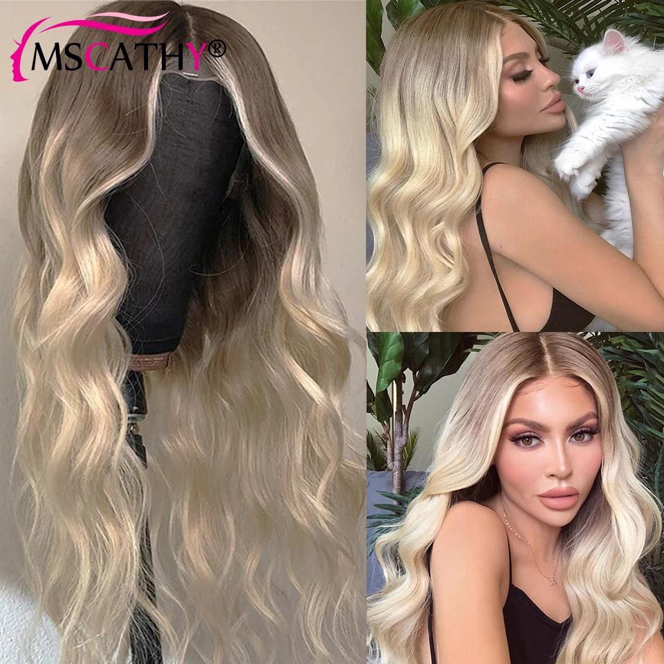 13x4 Ash Brown Blonde Lace Front Wig Loose Body Wave HD Lace Front Wigs For Women Human Hair Brazilian Remy Hair Wigs Prepluck