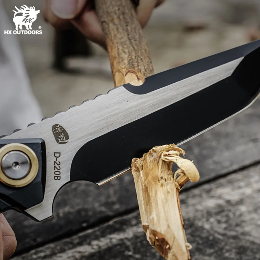 Фото Нож Hx Outdoors dc53, охотничий нож, универсальный нож для выживания, крутые ножи для кемпинга, инструмент для самообороны с kydex, дропшиппинг №4