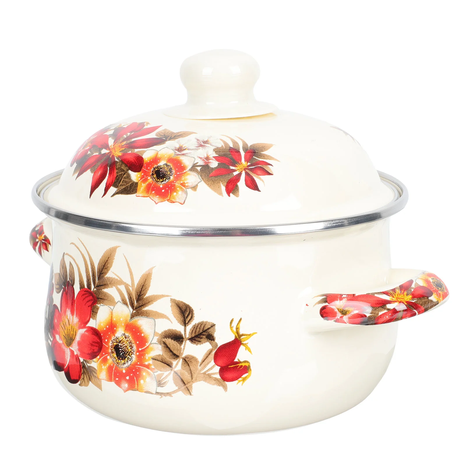 

Pot Enamel Soup Stew Cooking Casserole Stock Ceramic Nonstick Chinese Stockpot Kitchen Steel Hot Oven Enameled Dish Clay