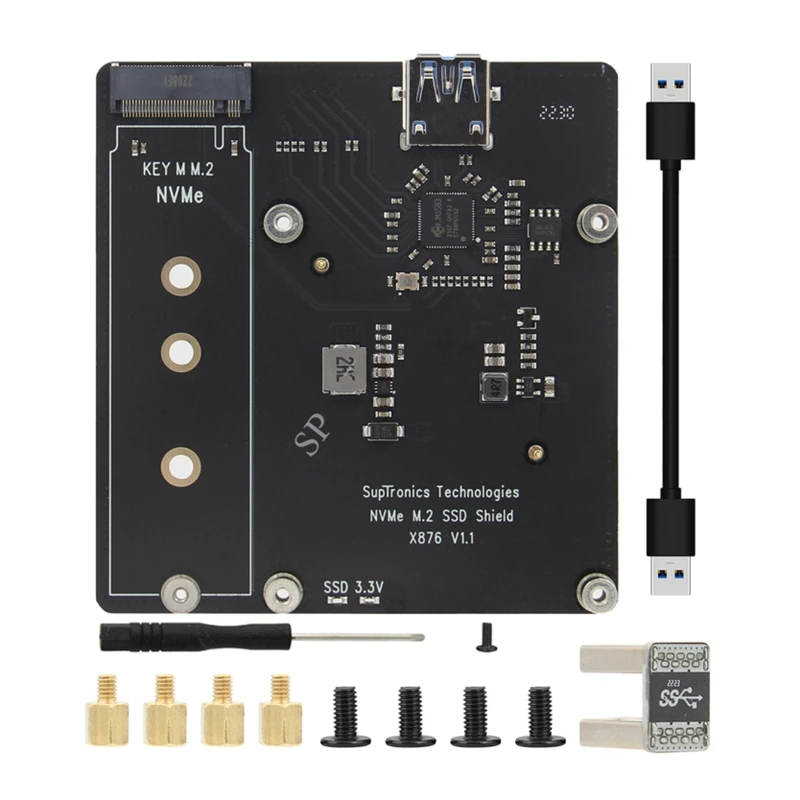 

Плата расширения для SSD-накопителя для Raspberry Pi 4B X876 V1.1 M.2 NVME