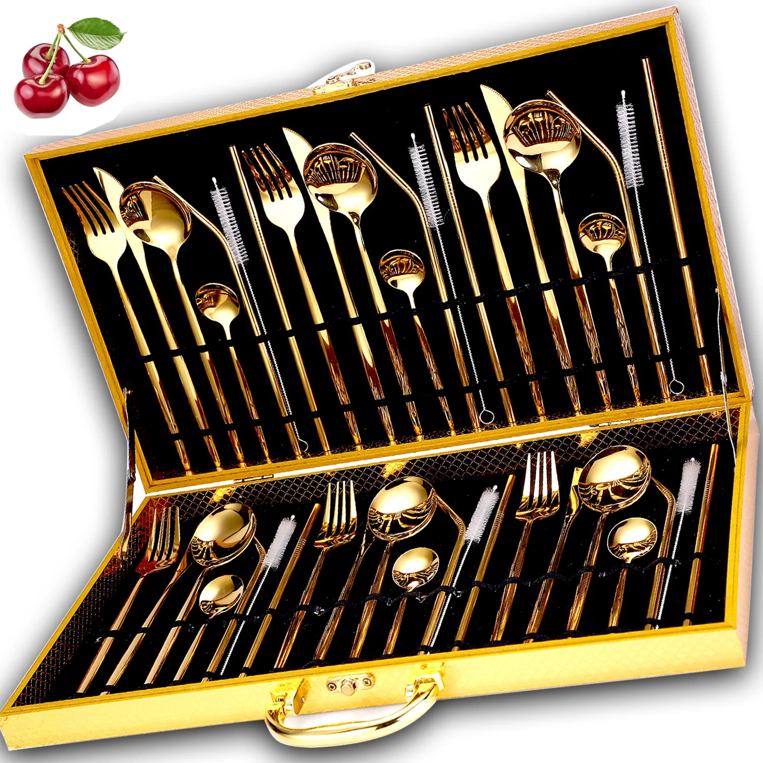 Набор из ложки вилки и ножа нержавеющей стали | Дом сад