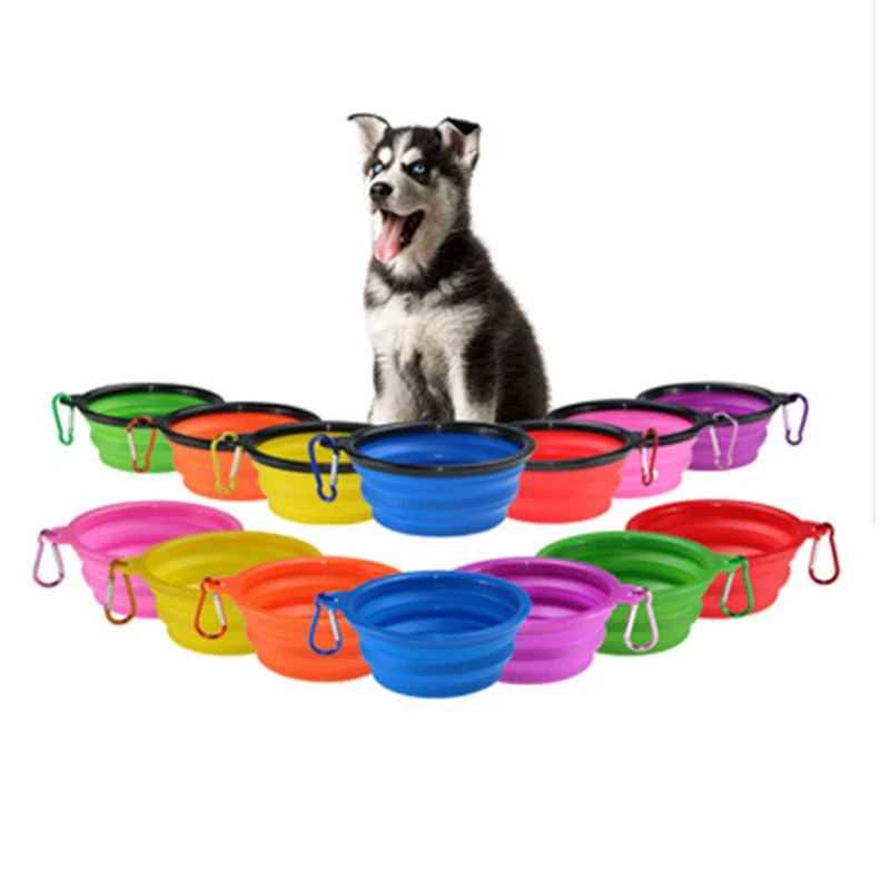

350ML Folding Pet Dog Bowl Portable Pet Food Container Traveling Camping Walking Outdoor Pet Puppy Dish Bowl Feeder Pet Supplies
