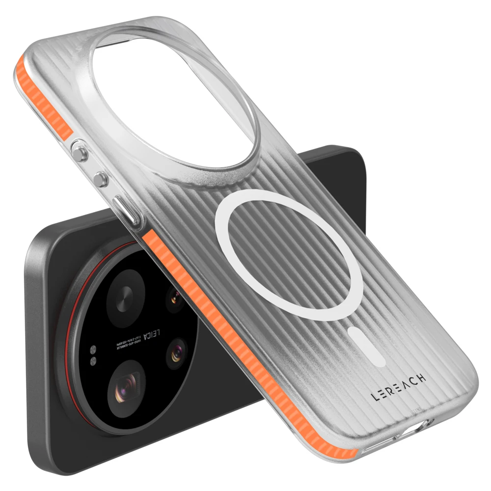 Фото Чехол LeReach TOC ICICLE для Xiaomi 17 Ultra 5G, магнитный, матовый, 3D, с противоскользящими боковыми захватами, защита задней панели на уровне микрон №1