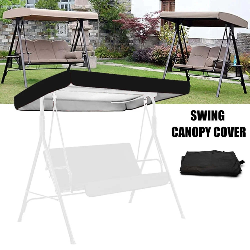 Garden Swing Canopy Replacement Top Cover Tarp Waterproof Sun Protection for Outdoor UV Protection　waterproof awning sunshade
