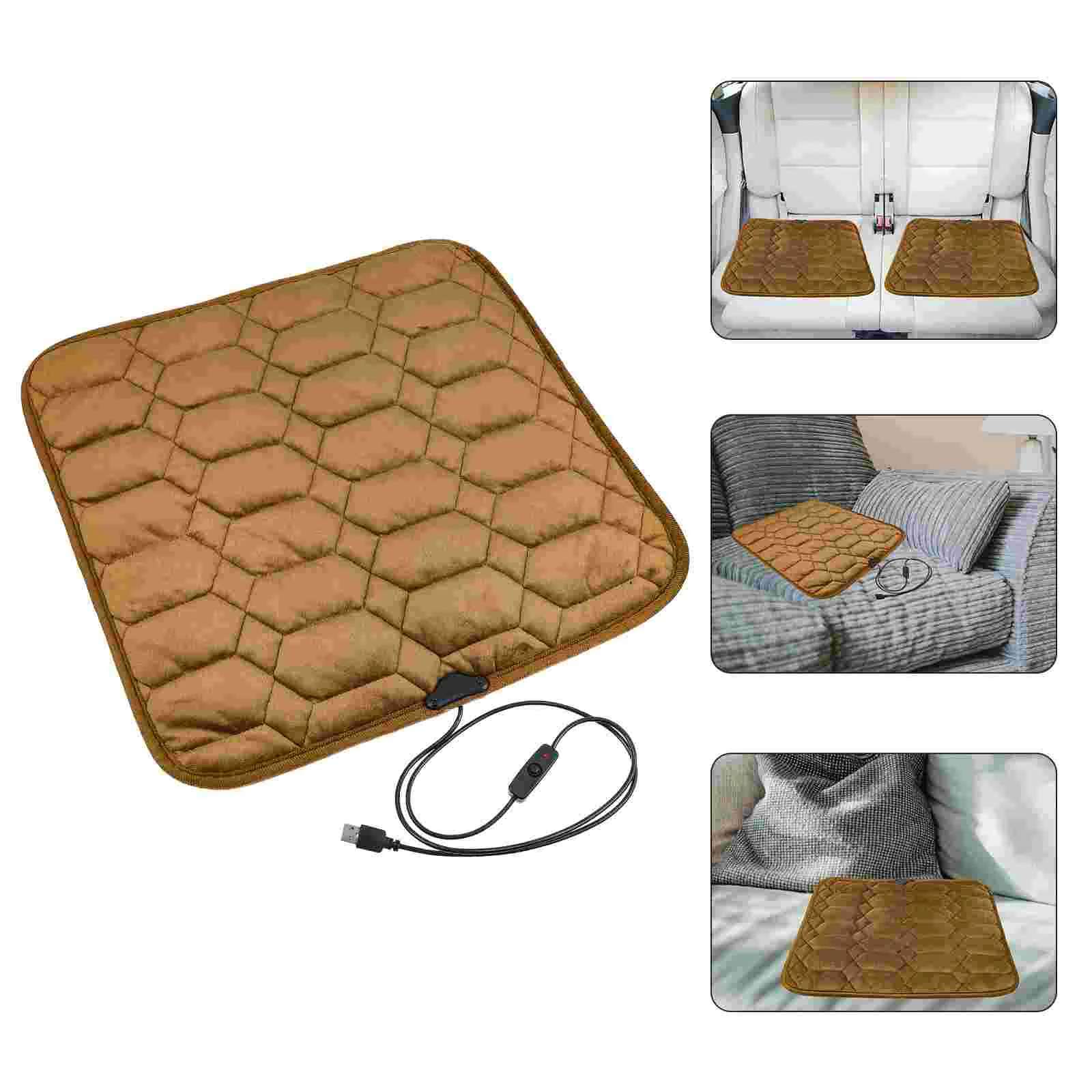

Cushion Pad Heated Car Heating Usb Chair Winter Heat Protector Warmer Heater Pads Pet Cover Foldable Washable Electric Vehicles