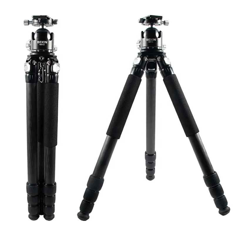 

BEXIN New with 720 Degree Low Gravity Ball Head Gimbal Professional Carbon Fiber Tripod Stand for Bird Watching Digital Cameras