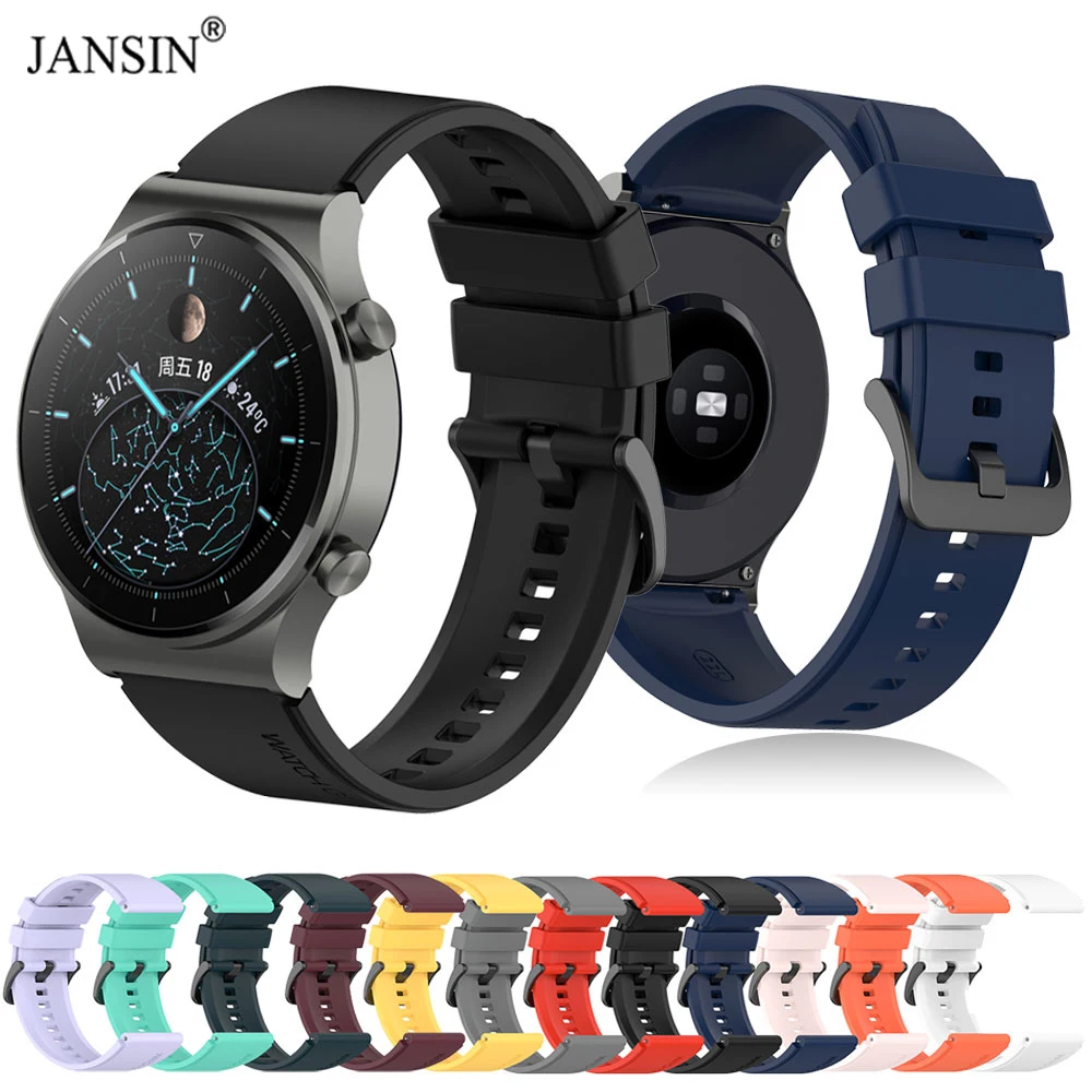 

22mm 20mm Official Silicone Watchband For Huawei Watch GT3 pro 46mm 3 Pro Strap Original Wristband For Huawei GT2 Pro Bracelet