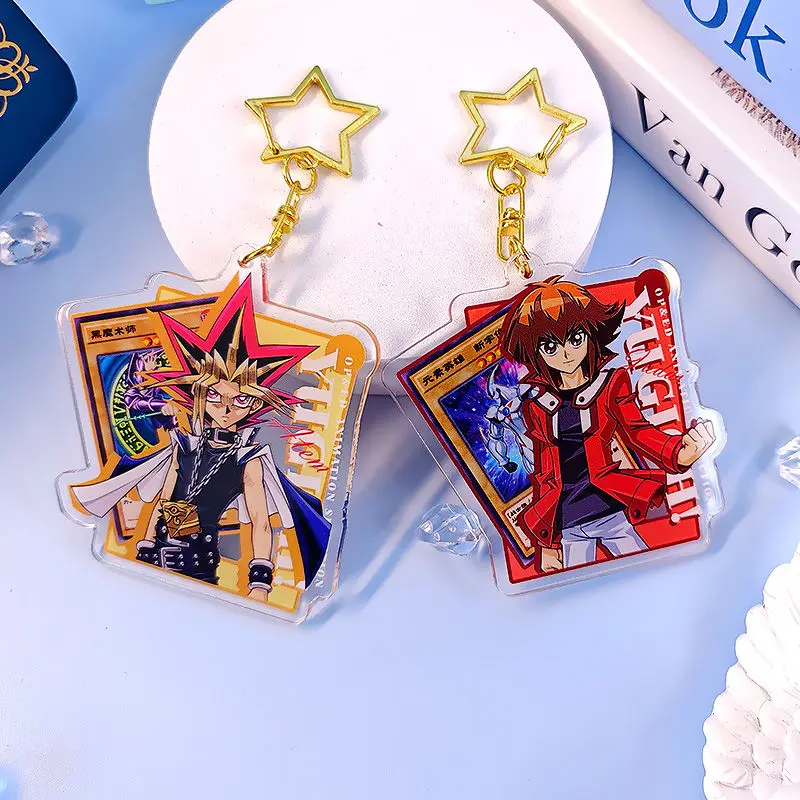 Фото Yu-Gi-Oh товар Seto Kaiba креативный дорогой аниме мультфильм акриловый индивидуальный автомобильный брелок сумка кулон подарок на день рождения №5