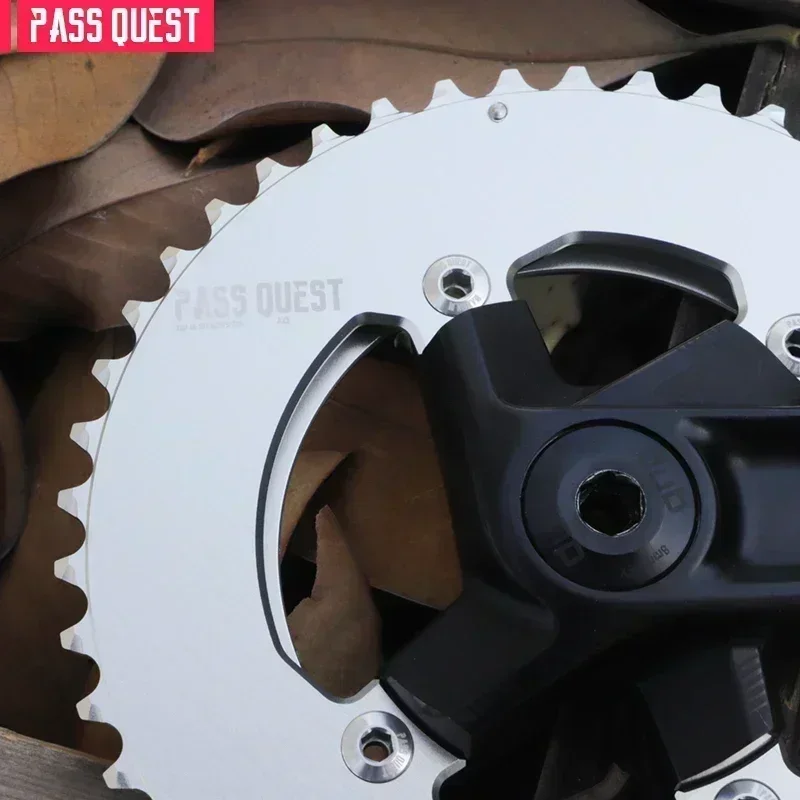 PASS QUEST 107BCD DOUBLE Chainring MTB Road Bike 46-33T 48-35T 50-37T 52-39T 2X Chainwheel for Sram Rival AXS 12S