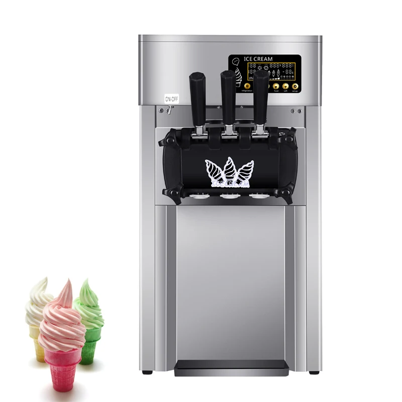 

Desktop Soft Serve Ice Cream Machine Commercial Ice Cream Makers Sweet Cone Freezing Equipment 110V 220V