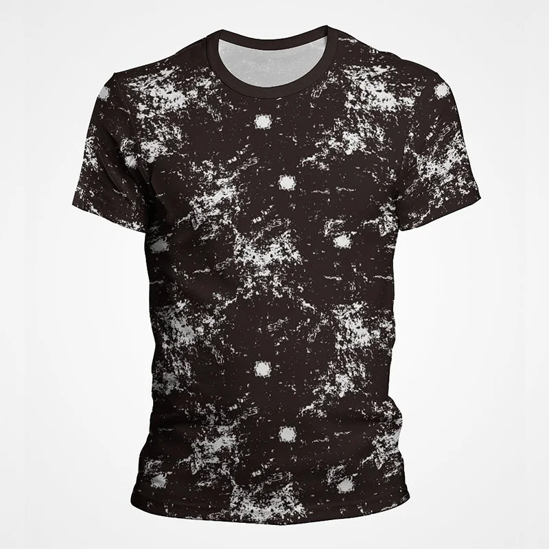 

Creative Abstract Colorful Color Element Splash Ink Effect T Shirt Men 3D Print T-shirt Fashion Short Sleeve Cool Streetwear Tee