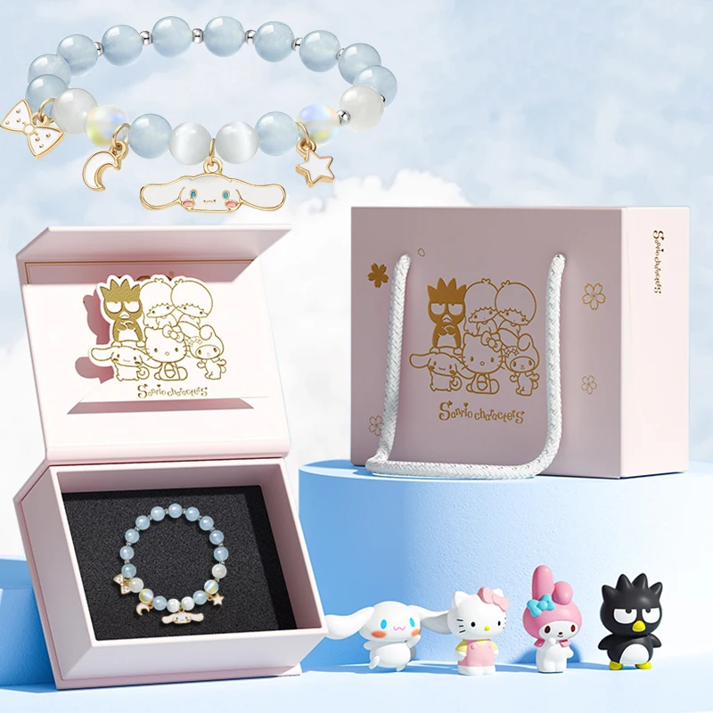

Женский браслет Sanrio из серебра 925 пробы с изображением милого Hello Kitty