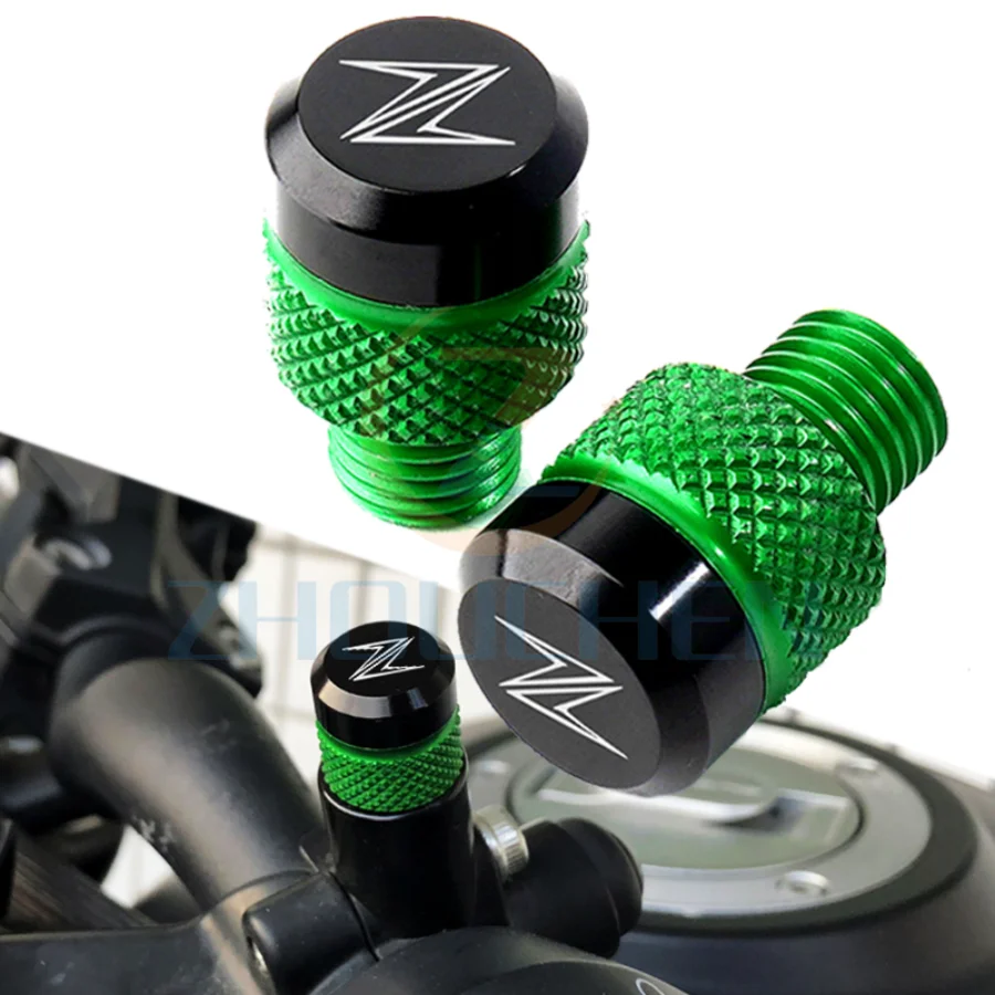 

Motorcycle CNC Mirror Hole Plug Bolts Cover Screws Caps for Kawasaki Z900 Z750 Z800 Z1000 Accessories Cafe Racer Modified Parts