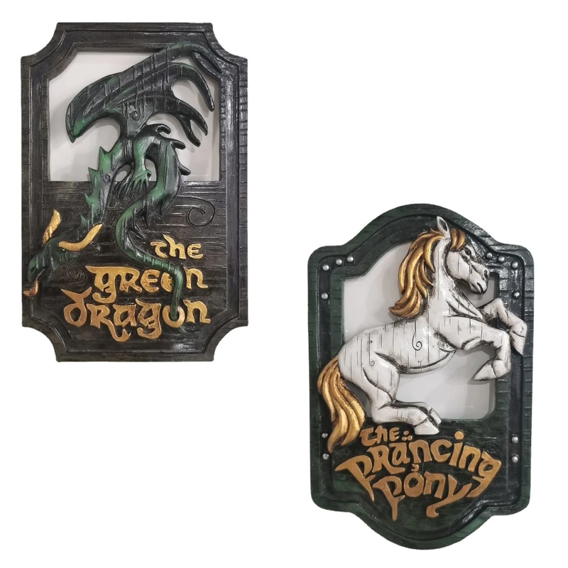 

Resin Dragon Pony Wall Art Decoration Painting Creative Ornament Crafts