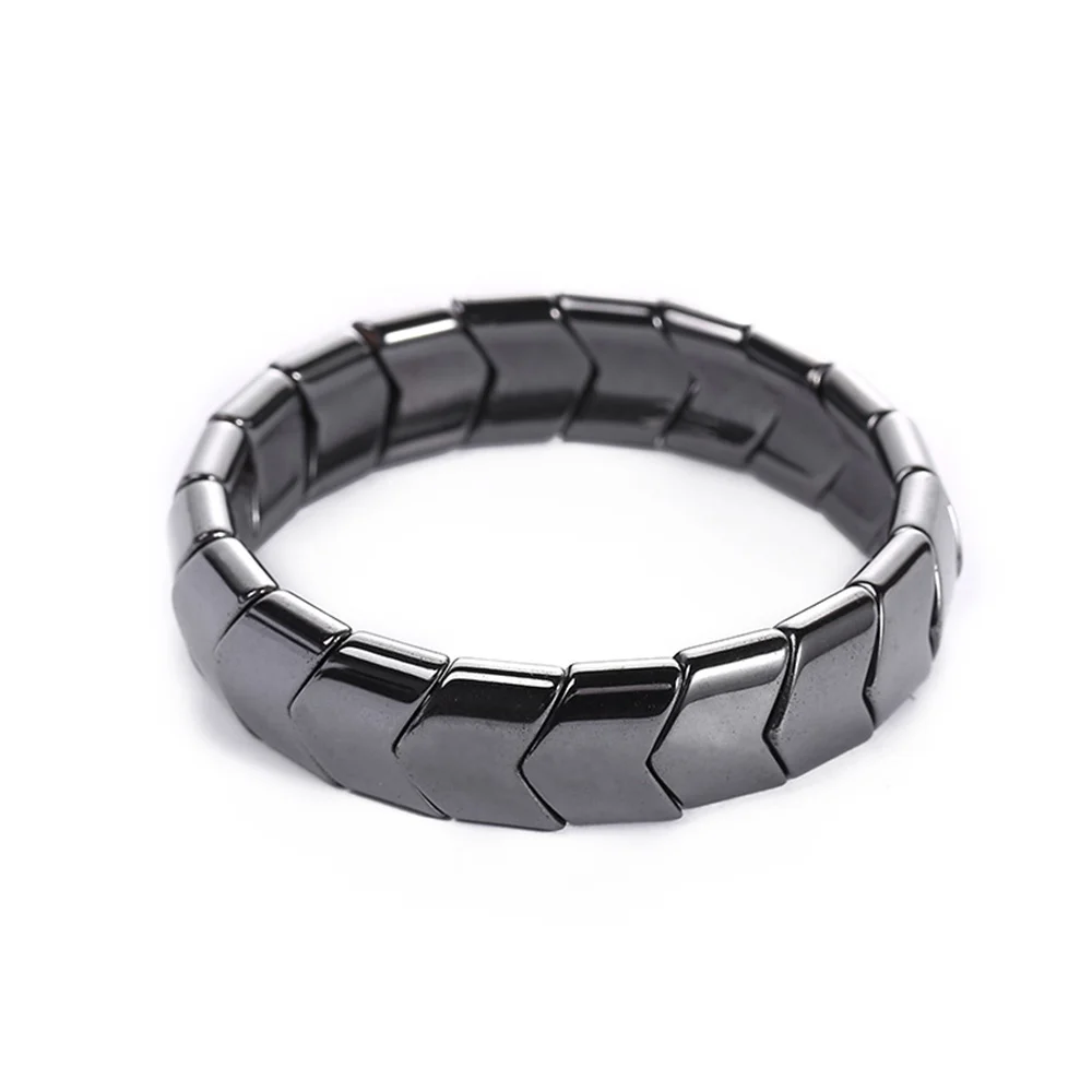 Изогнутые бусины в форме сердца эластичные магнитные браслеты магниты для