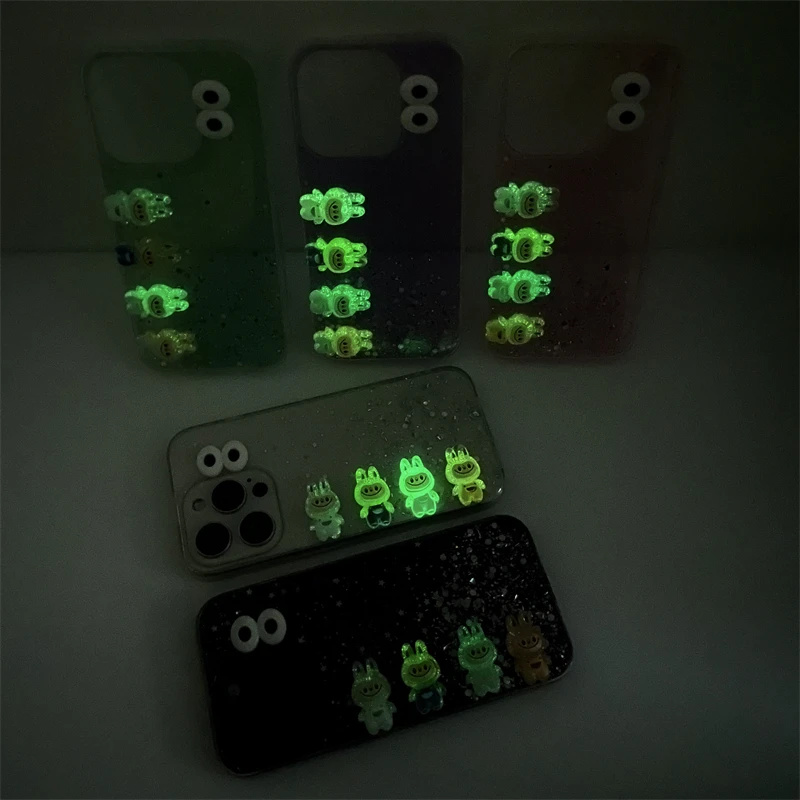 Блестящий чехол для телефона 3D Labubu Samsung Galaxy S25 S24 Ultra S23 S22 Plus S21 S20 FE S10 S9 S8 с блестящей