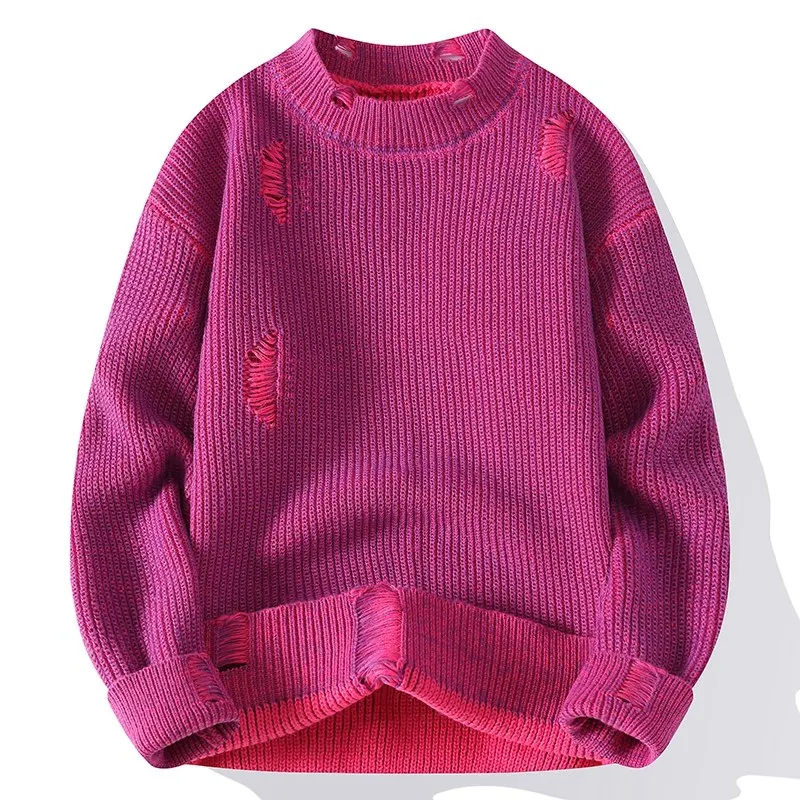 Woodpecker Half-high Collar Sweater Men's Autumn and Winter Casual Inner wear Warm Knitted Bottoming Shirt Pullover O...