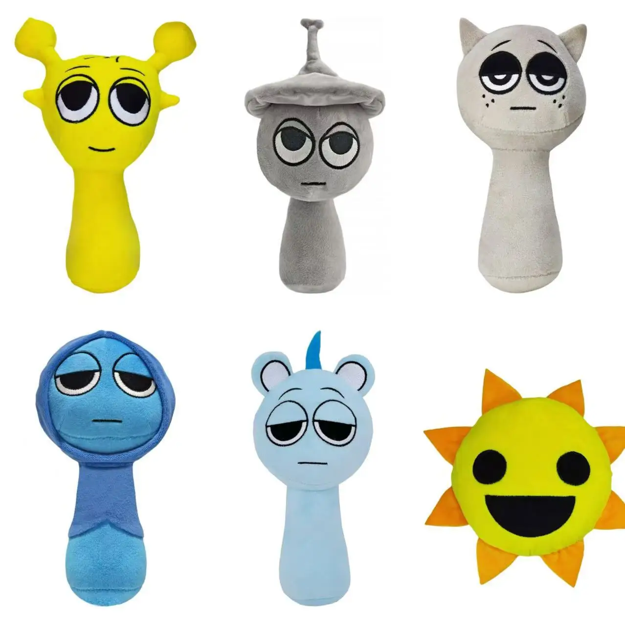 3-6 шт./компл. Sprunki Toys Plush Dolls Singers Oren Wenda Incredibox Peluches Plushie Garden Of Banban