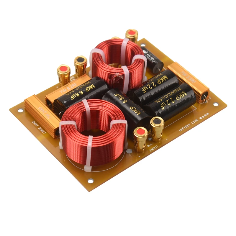 Фото HIFIDIY Hi-Fi 2WAY 2 динамик (твитер + бас) динамик s аудио кроссовер с делителем частоты фильтры X2B №2