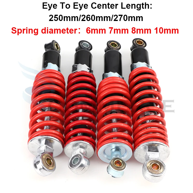 

260 мм 270 мм передние и задние амортизаторы для мотоцикла 50cc -125cc Dirt Pit Bike ATV Go kart подвеска весенний шокер