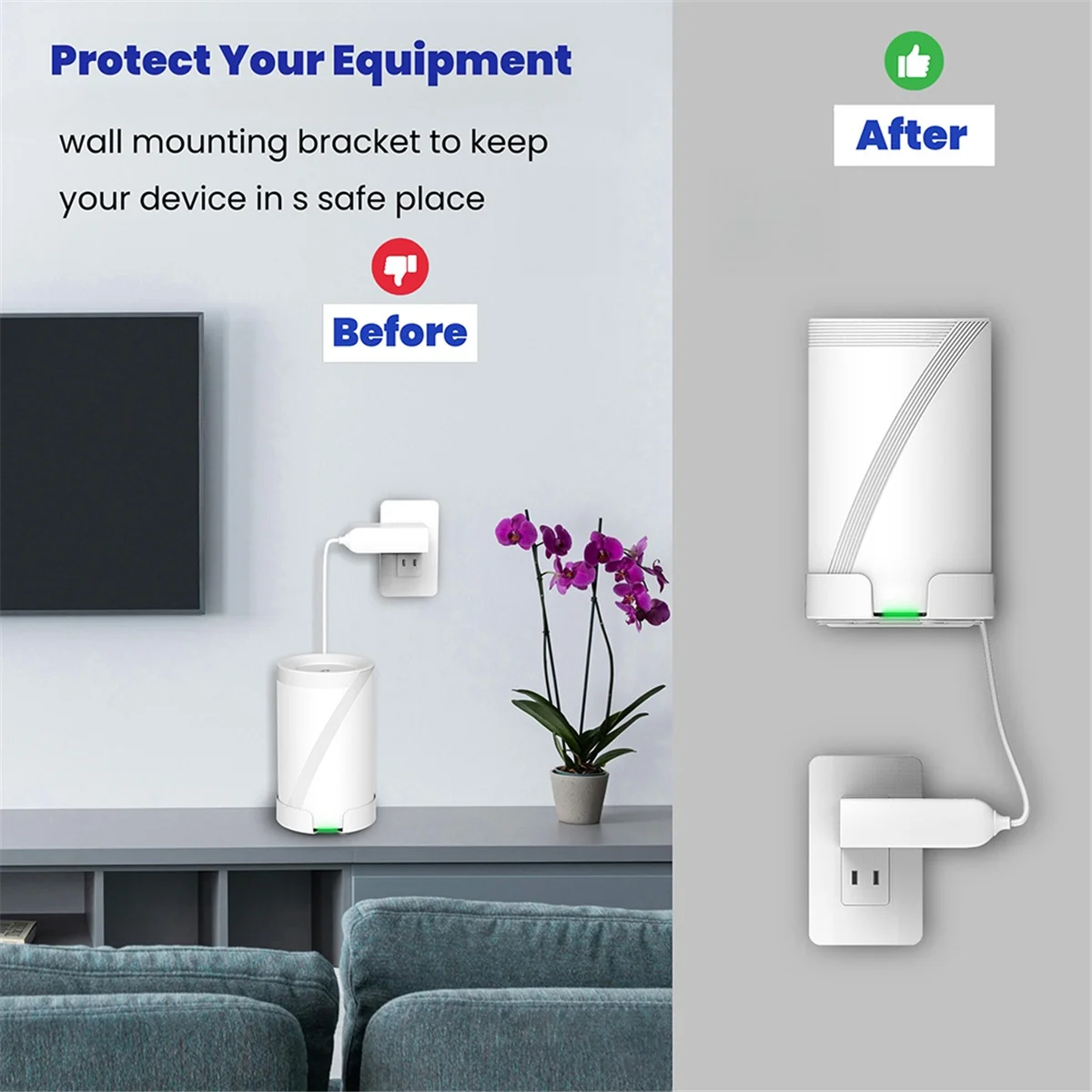 Настенный кронштейн для маршрутизатора подходит TP Link Deco BE63/BE65/BE10000 сетка Wi-Fi7