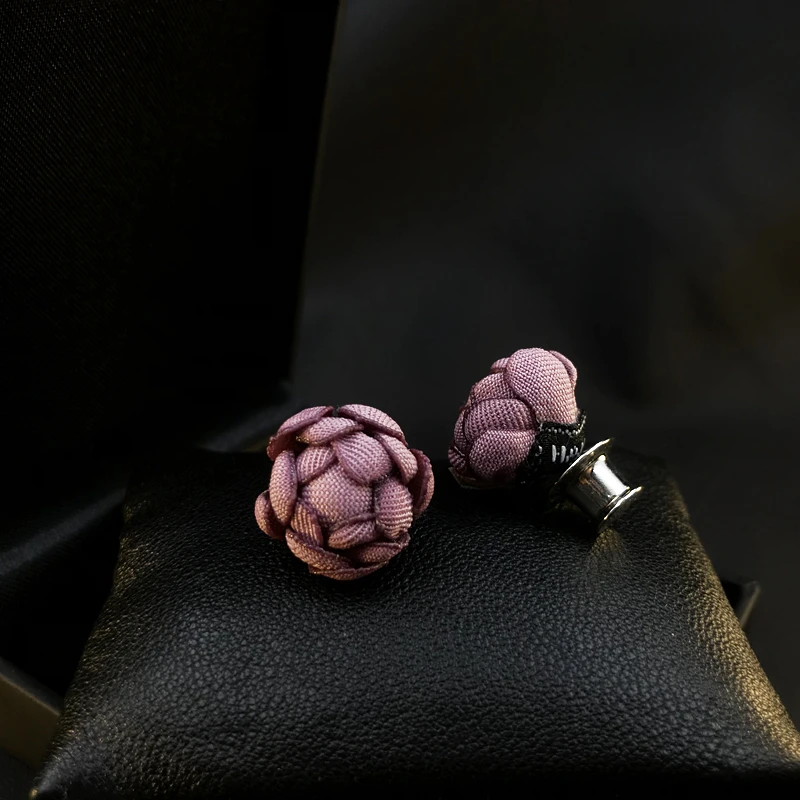 

350 Fabric Flower Brooches Women's Suit Cardigan Fixed Small Collar Pin Clothes Accessories Anti-Exposure Buckle Corsage Jewelry