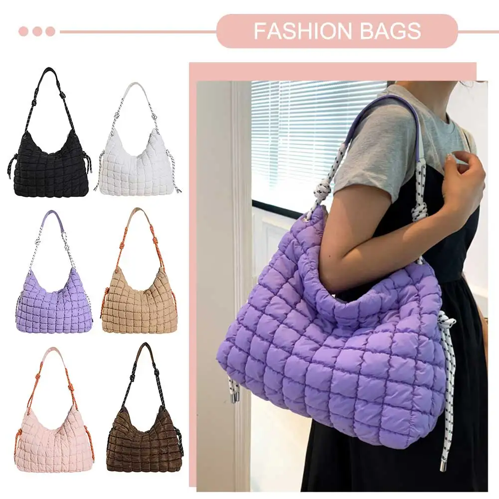 

Bubbles Cloud Simple Female Commuter Handbag Shopper Bag Women Shoulder Bag Luxury Designer Nylon Handbag Fashionalbe Clutch Bag