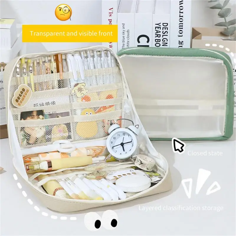 

Модный Дизайн Канцелярские стойки подходят для размещения различных канцелярских принадлежностей гладкий и плоский эстетичный рюкзак большой емкости